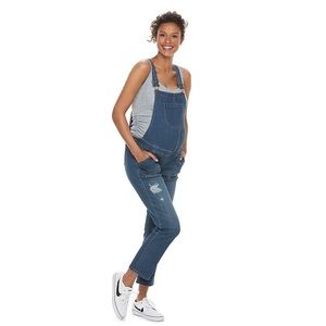 Maternity a:glow Distressed Jean Overall - small